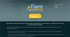 Desktop Screenshot of lingeriequeens.com